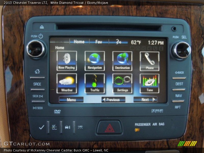 Controls of 2013 Traverse LTZ