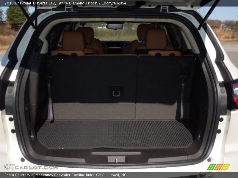 White Diamond Tricoat / Ebony/Mojave 2013 Chevrolet Traverse LTZ