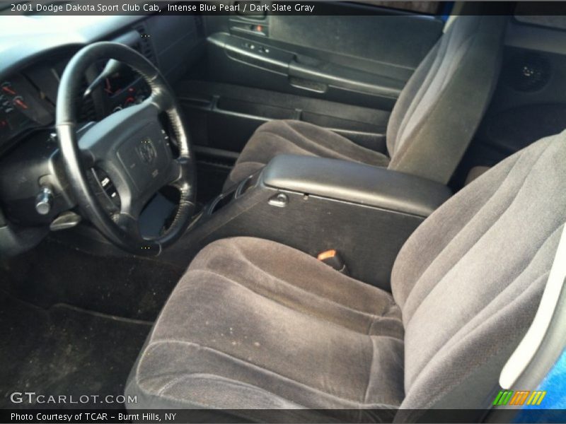 Intense Blue Pearl / Dark Slate Gray 2001 Dodge Dakota Sport Club Cab