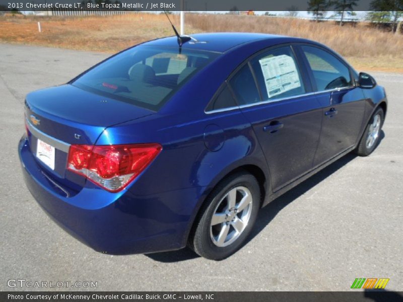 Blue Topaz Metallic / Jet Black 2013 Chevrolet Cruze LT