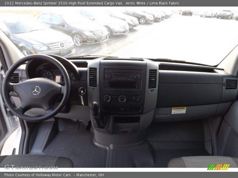 Arctic White / Lima Black Fabric 2012 Mercedes-Benz Sprinter 3500 High Roof Extended Cargo Van