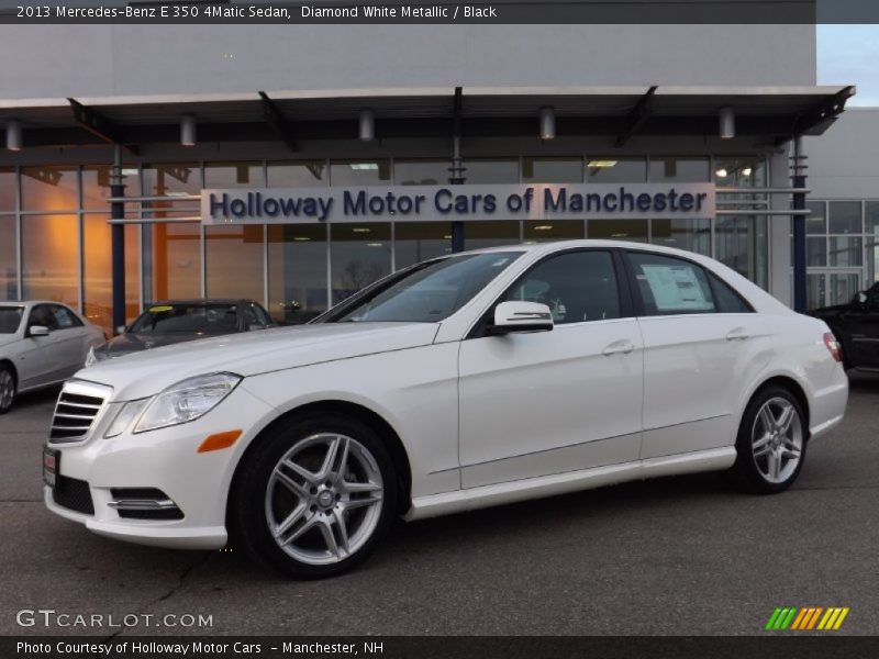 Diamond White Metallic / Black 2013 Mercedes-Benz E 350 4Matic Sedan