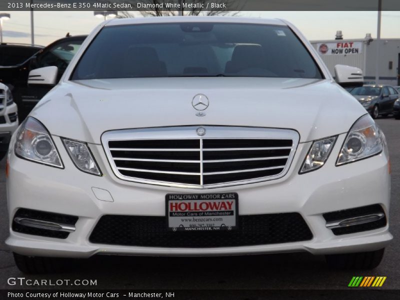 Diamond White Metallic / Black 2013 Mercedes-Benz E 350 4Matic Sedan