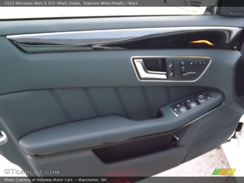 Diamond White Metallic / Black 2013 Mercedes-Benz E 350 4Matic Sedan
