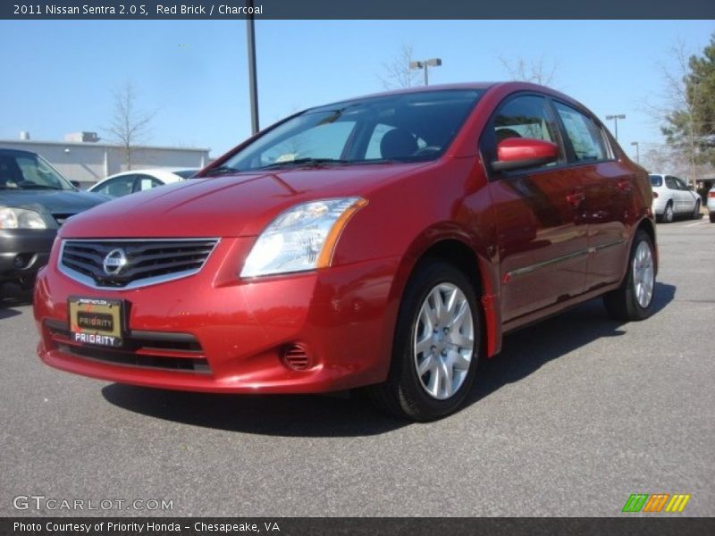 Red Brick / Charcoal 2011 Nissan Sentra 2.0 S