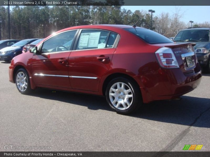 Red Brick / Charcoal 2011 Nissan Sentra 2.0 S