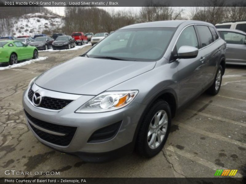 Liquid Silver Metallic / Black 2011 Mazda CX-9 Grand Touring