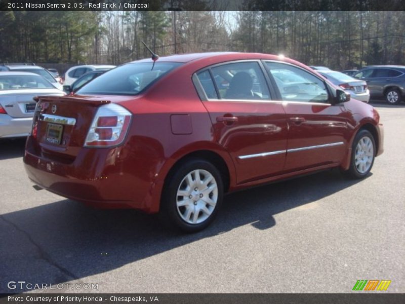 Red Brick / Charcoal 2011 Nissan Sentra 2.0 S