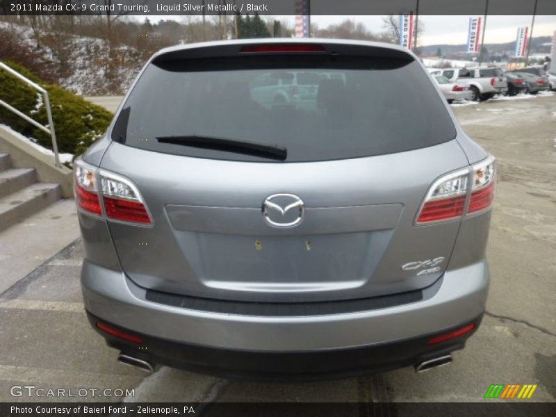Liquid Silver Metallic / Black 2011 Mazda CX-9 Grand Touring