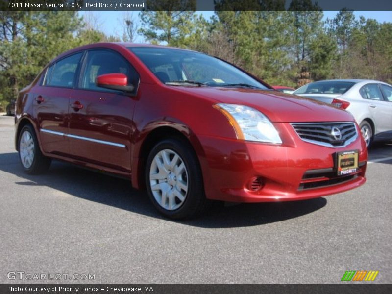 Red Brick / Charcoal 2011 Nissan Sentra 2.0 S