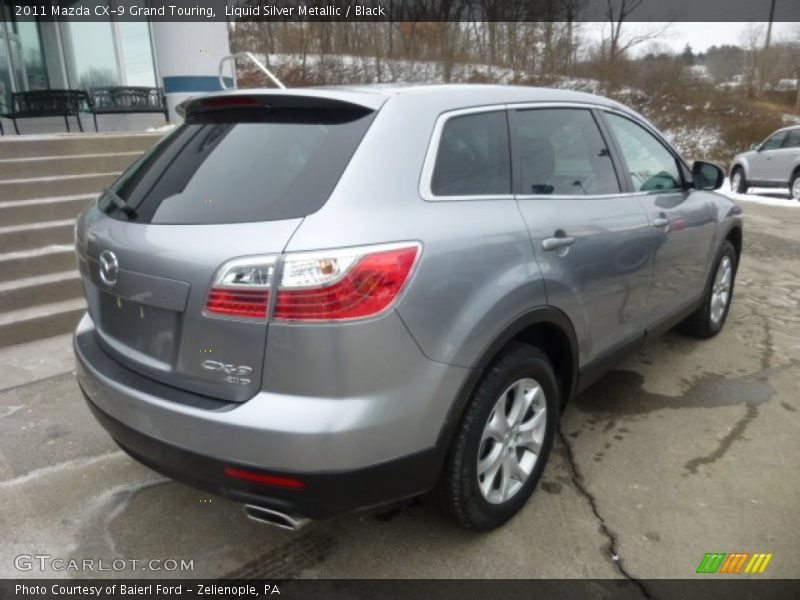 Liquid Silver Metallic / Black 2011 Mazda CX-9 Grand Touring