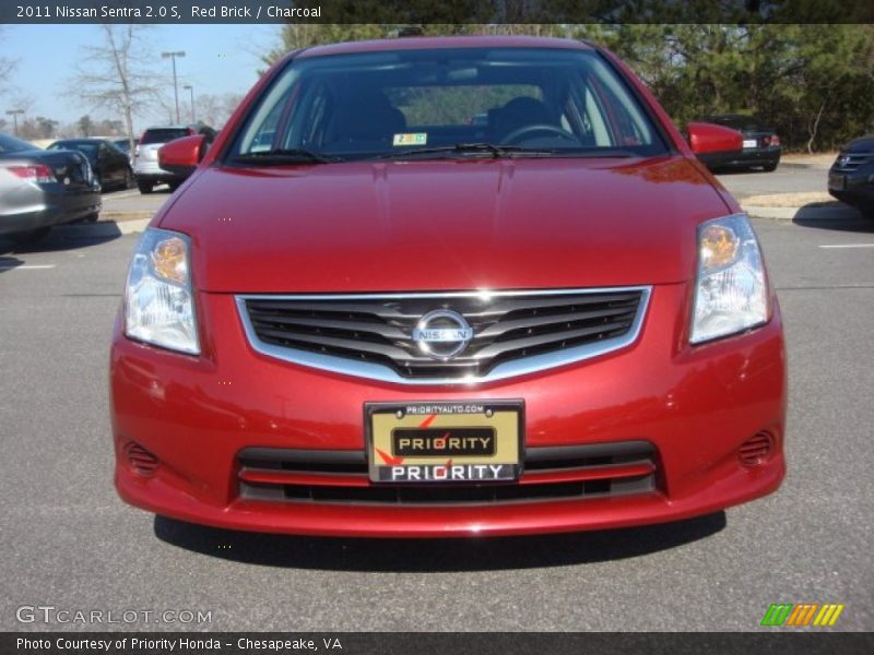 Red Brick / Charcoal 2011 Nissan Sentra 2.0 S
