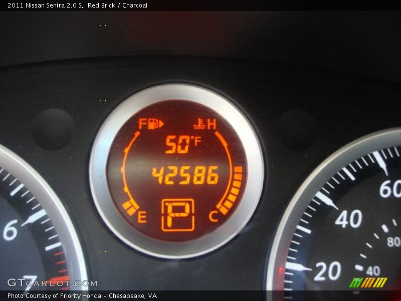 Red Brick / Charcoal 2011 Nissan Sentra 2.0 S