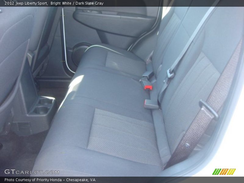 Bright White / Dark Slate Gray 2012 Jeep Liberty Sport