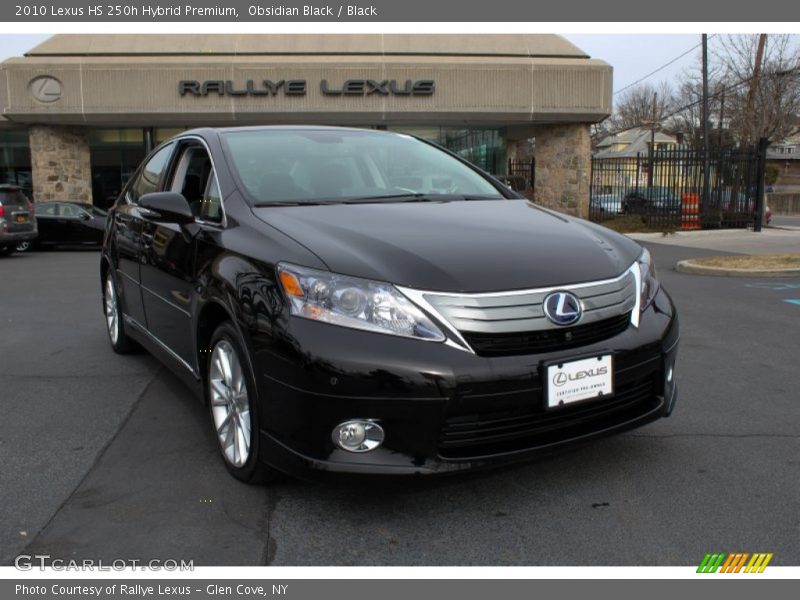 Obsidian Black / Black 2010 Lexus HS 250h Hybrid Premium