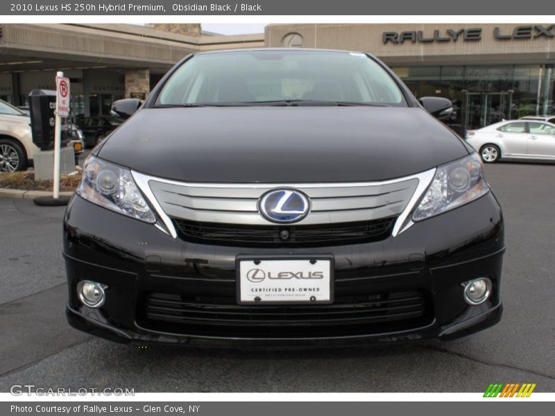 Obsidian Black / Black 2010 Lexus HS 250h Hybrid Premium