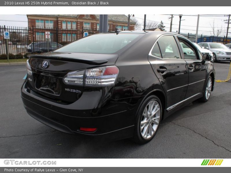 Obsidian Black / Black 2010 Lexus HS 250h Hybrid Premium