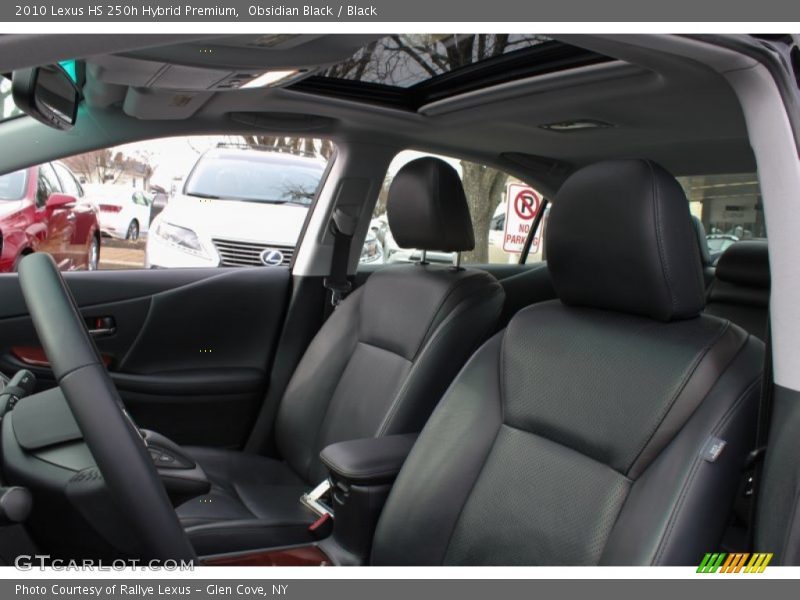 Obsidian Black / Black 2010 Lexus HS 250h Hybrid Premium