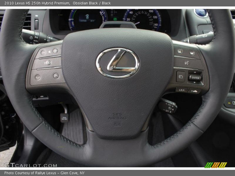 Obsidian Black / Black 2010 Lexus HS 250h Hybrid Premium