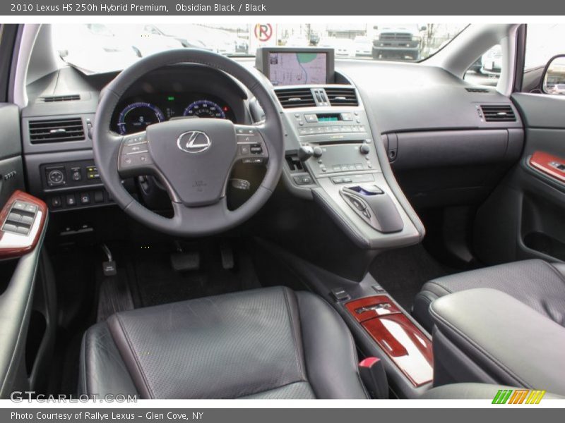 Obsidian Black / Black 2010 Lexus HS 250h Hybrid Premium