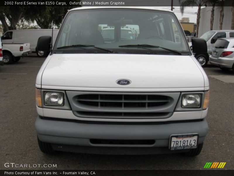 Oxford White / Medium Graphite 2002 Ford E Series Van E150 Cargo