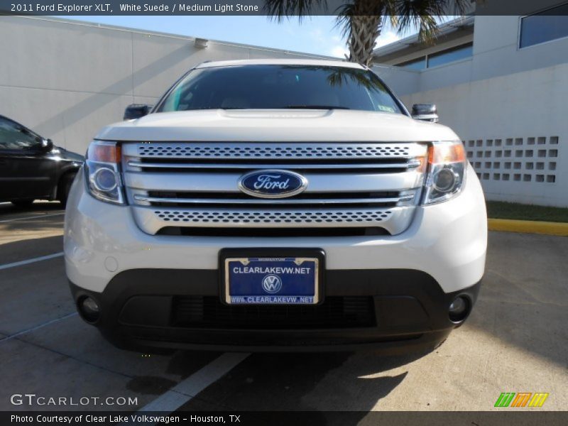 White Suede / Medium Light Stone 2011 Ford Explorer XLT