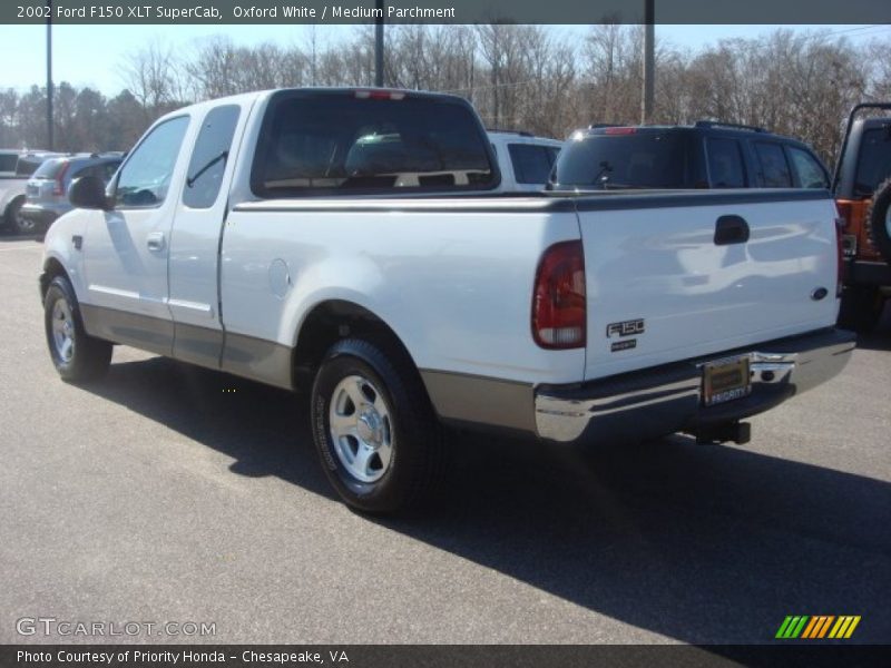 Oxford White / Medium Parchment 2002 Ford F150 XLT SuperCab