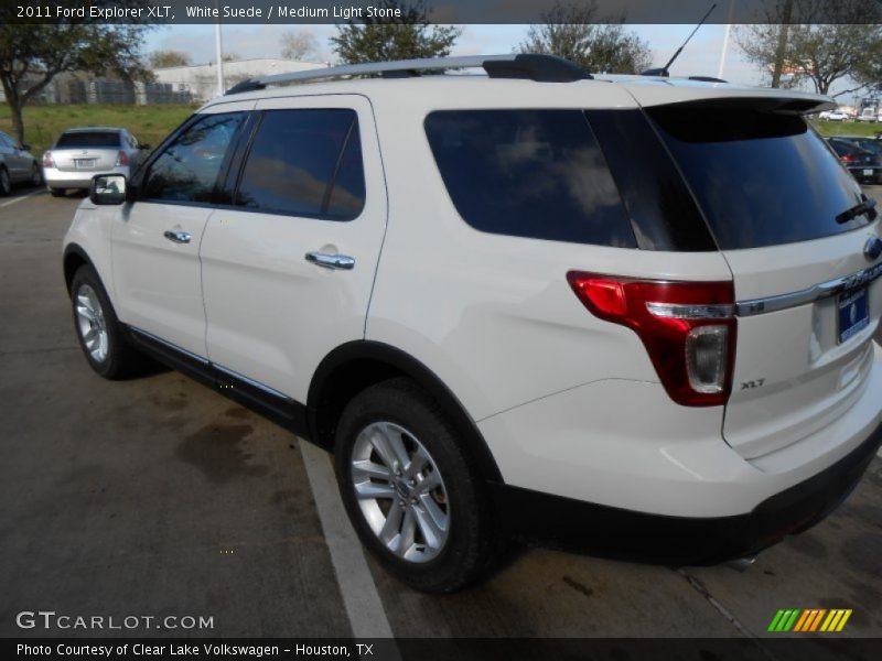 White Suede / Medium Light Stone 2011 Ford Explorer XLT