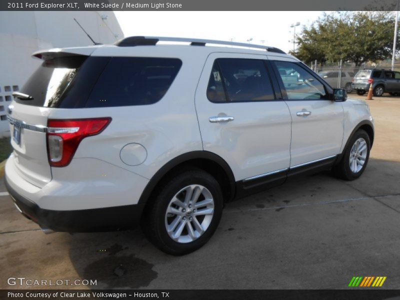 White Suede / Medium Light Stone 2011 Ford Explorer XLT