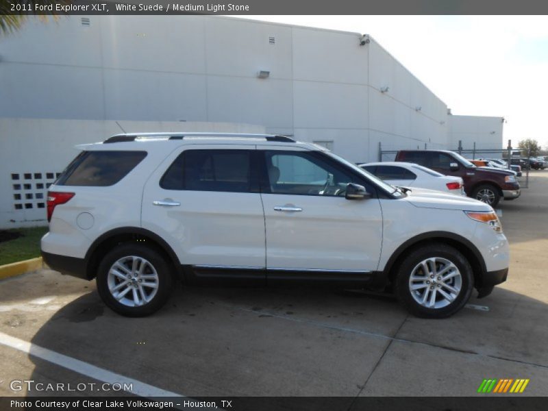 White Suede / Medium Light Stone 2011 Ford Explorer XLT