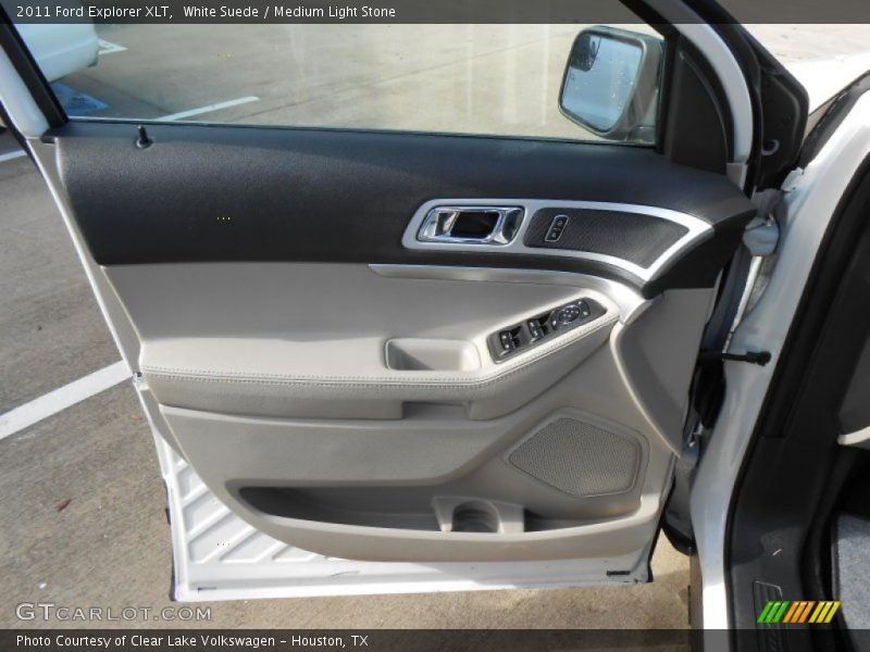 White Suede / Medium Light Stone 2011 Ford Explorer XLT
