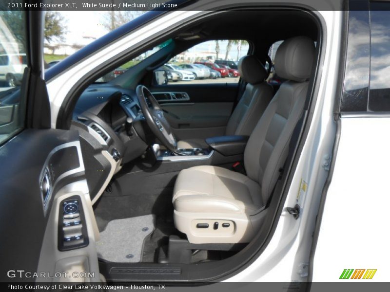 White Suede / Medium Light Stone 2011 Ford Explorer XLT