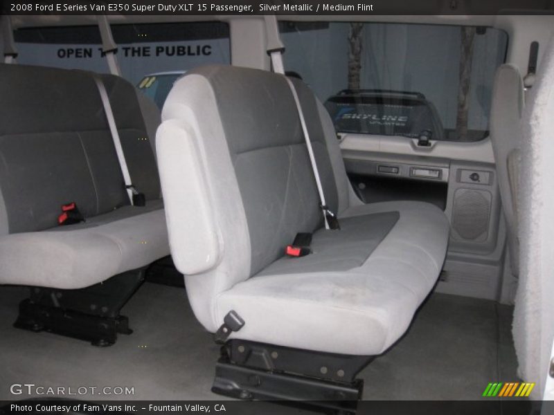 Silver Metallic / Medium Flint 2008 Ford E Series Van E350 Super Duty XLT 15 Passenger