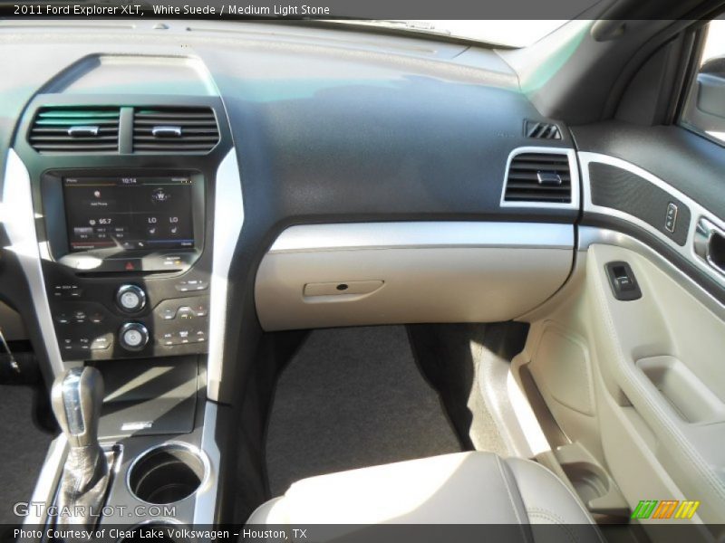 White Suede / Medium Light Stone 2011 Ford Explorer XLT