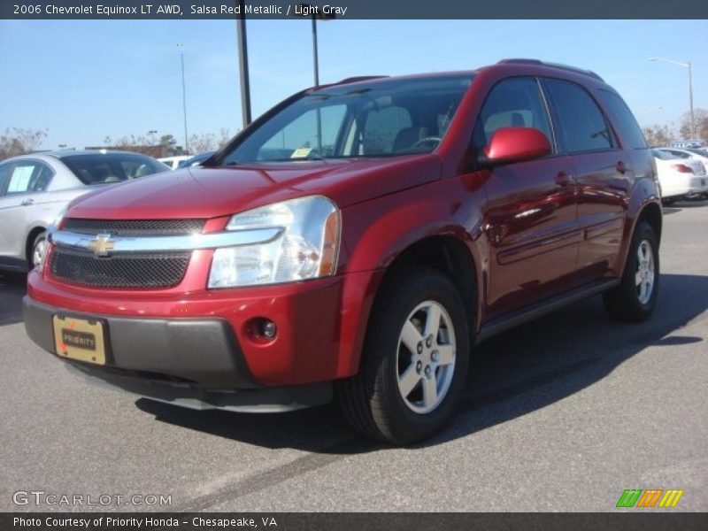 Salsa Red Metallic / Light Gray 2006 Chevrolet Equinox LT AWD