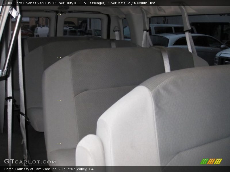 Silver Metallic / Medium Flint 2008 Ford E Series Van E350 Super Duty XLT 15 Passenger
