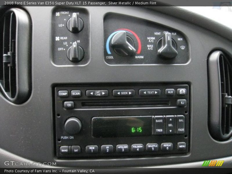 Silver Metallic / Medium Flint 2008 Ford E Series Van E350 Super Duty XLT 15 Passenger