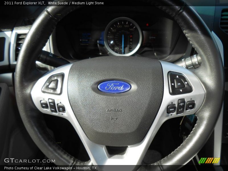 White Suede / Medium Light Stone 2011 Ford Explorer XLT