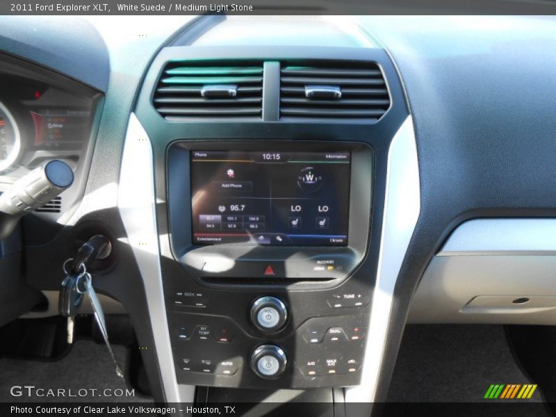White Suede / Medium Light Stone 2011 Ford Explorer XLT
