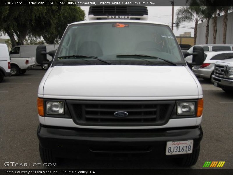 Oxford White / Medium Flint Grey 2007 Ford E Series Van E350 Super Duty Commercial