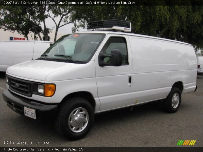 Oxford White / Medium Flint Grey 2007 Ford E Series Van E350 Super Duty Commercial