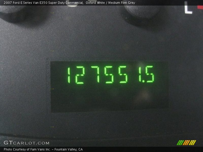 Oxford White / Medium Flint Grey 2007 Ford E Series Van E350 Super Duty Commercial