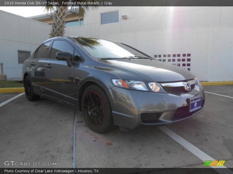 Polished Metal Metallic / Gray 2010 Honda Civic DX-VP Sedan