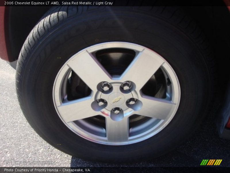 Salsa Red Metallic / Light Gray 2006 Chevrolet Equinox LT AWD