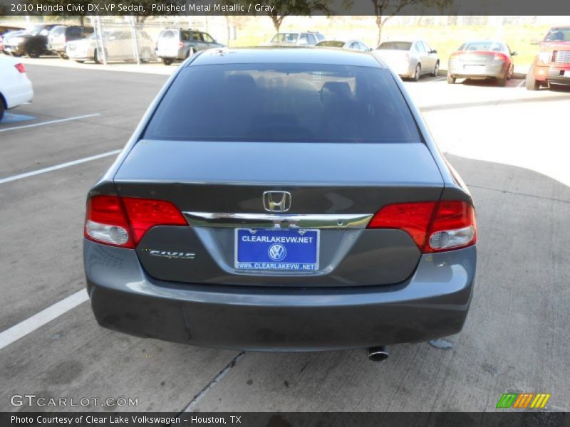 Polished Metal Metallic / Gray 2010 Honda Civic DX-VP Sedan