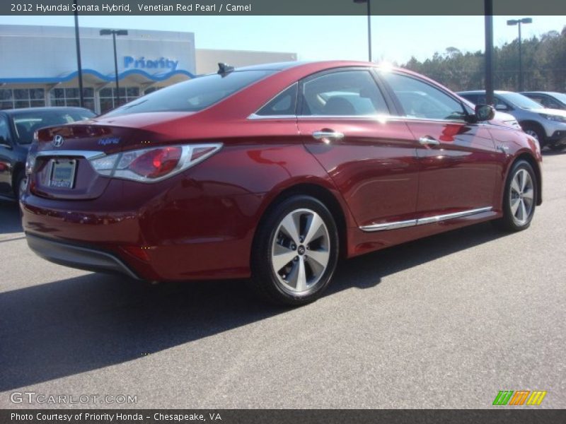 Venetian Red Pearl / Camel 2012 Hyundai Sonata Hybrid