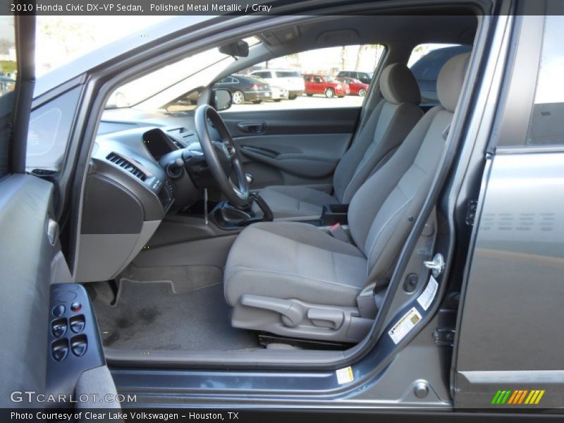  2010 Civic DX-VP Sedan Gray Interior