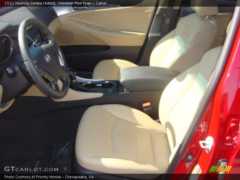 Venetian Red Pearl / Camel 2012 Hyundai Sonata Hybrid