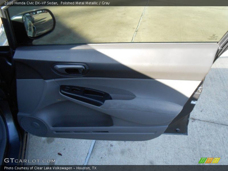 Polished Metal Metallic / Gray 2010 Honda Civic DX-VP Sedan