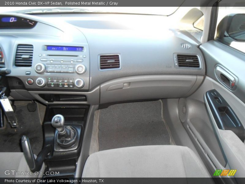 Polished Metal Metallic / Gray 2010 Honda Civic DX-VP Sedan